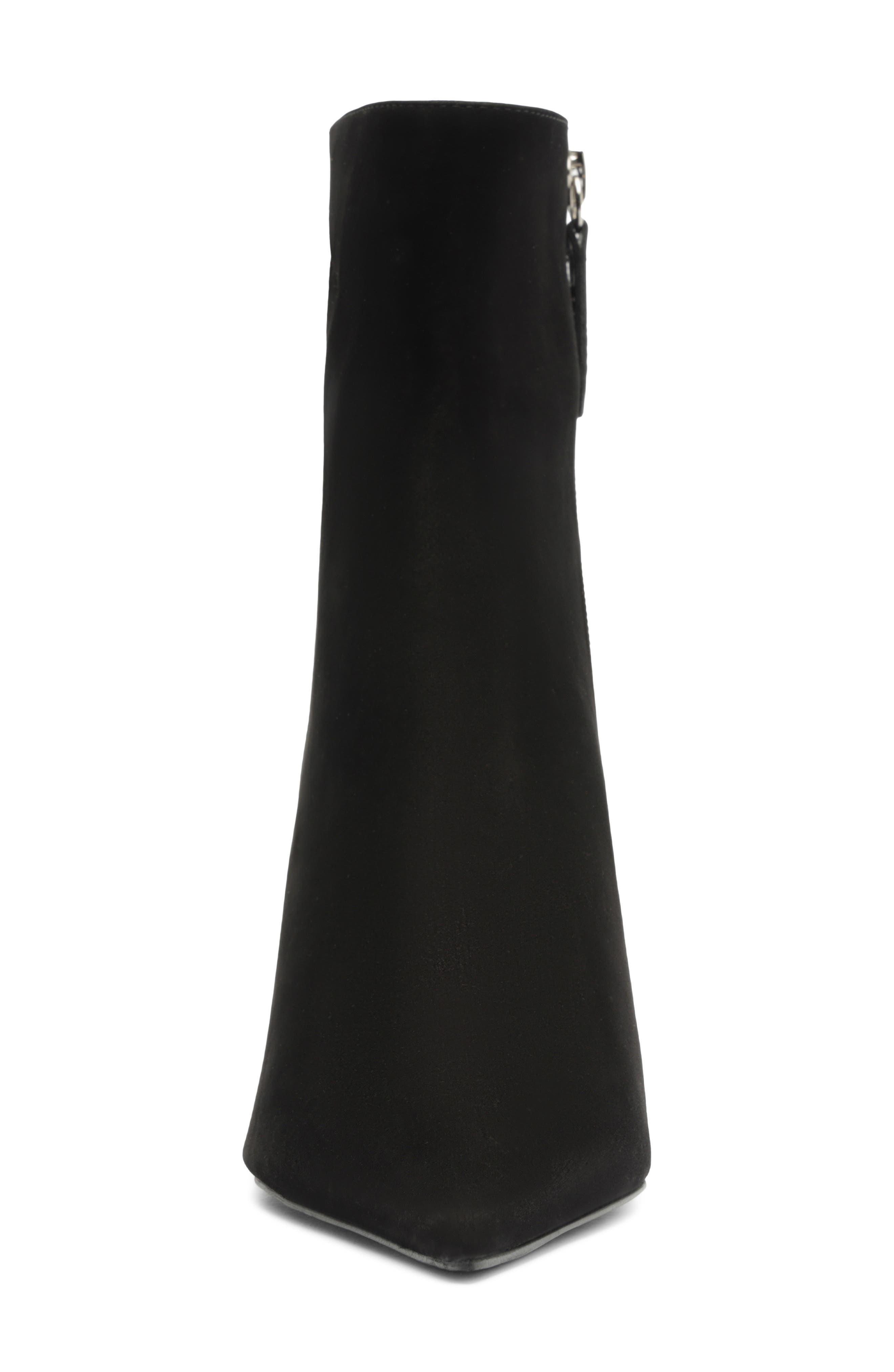 Mikki Mid Pointed Toe Bootie, Alternate, color, BLACK SUEDE