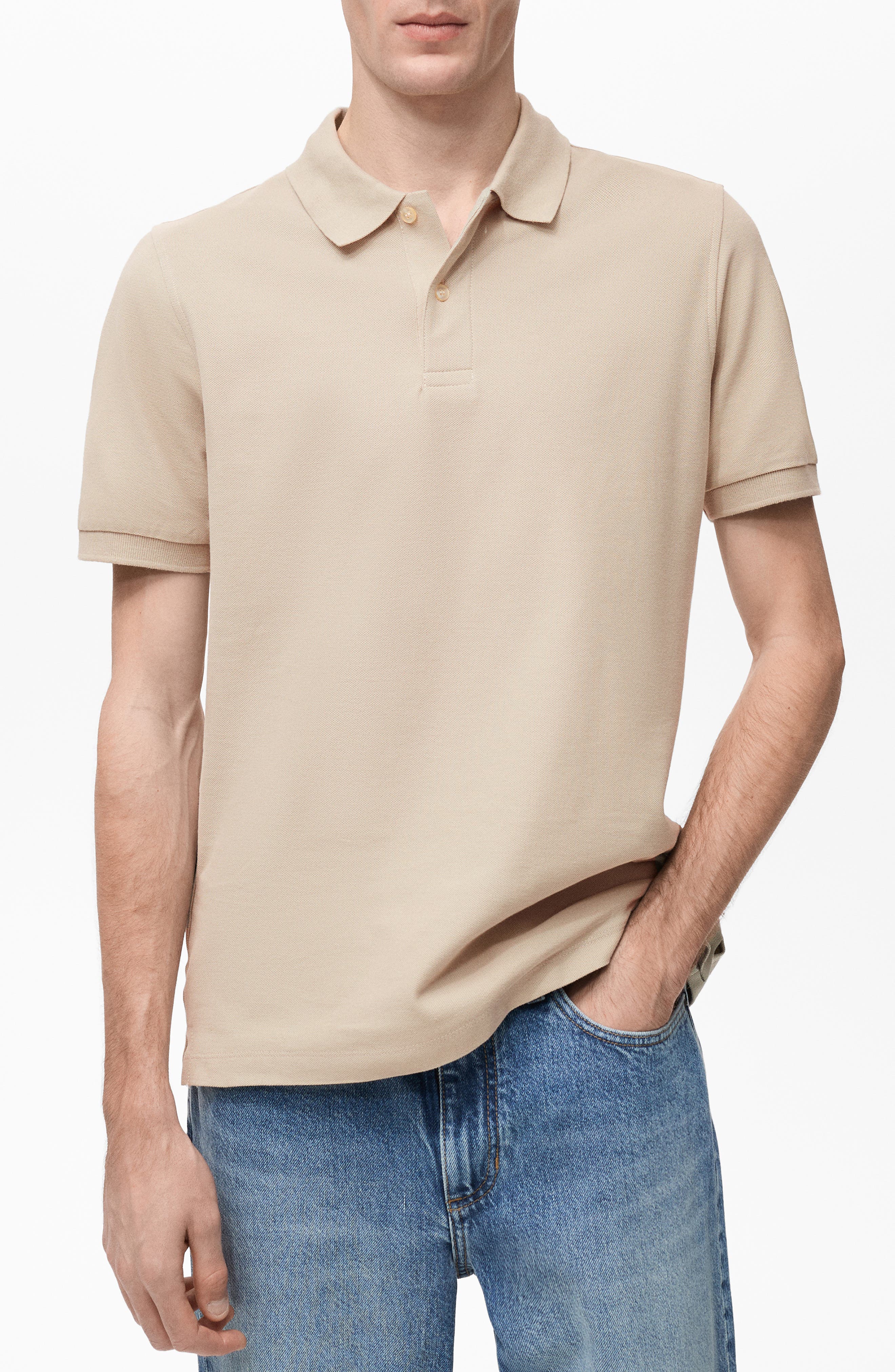 Regular Fit Cotton Pique Polo