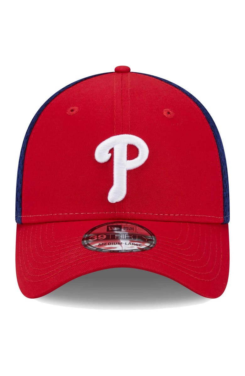 New Era Men's New Era Red Philadelphia Phillies Team Neo 39THIRTY Flex Hat, Alternate, color, Red