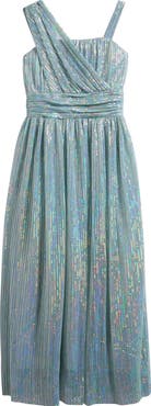 LOVE, NICKIE LEW Kids' Zia Foil Dot Party Dress