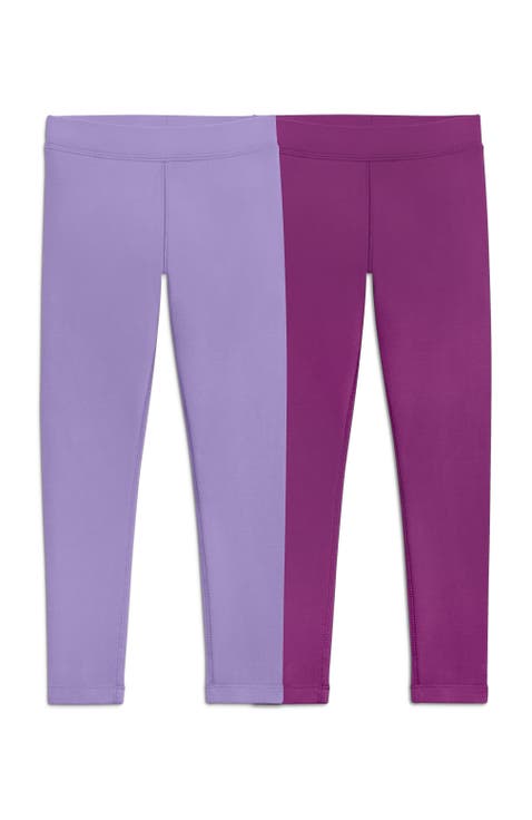 Kids French Terry Cozy Legging 2-Pack (Toddler, Little Kid, Big Kid)