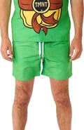 OppoSuits TMNT Matching Button-Up Shirt & Drawstring Shorts Set
