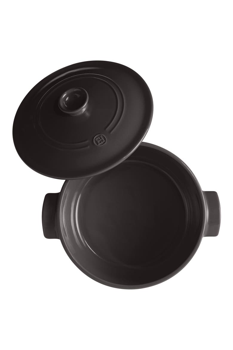 4.2-Quart Round Ceramic Dutch Oven, Alternate, color, CHARCOAL