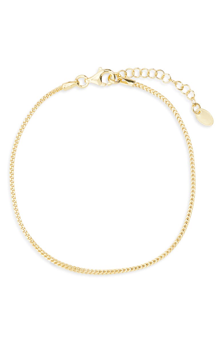 ARGENTO VIVO Wheat Chain Bracelet, Main, color, Gold