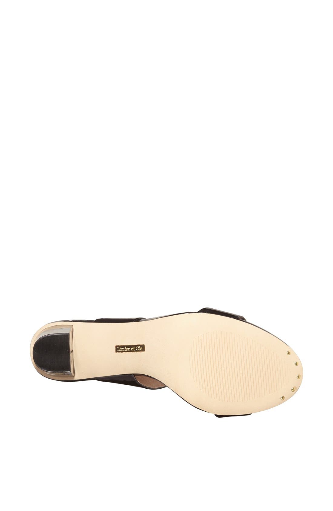 'Martre' Sandal, Alternate, color, BLACK