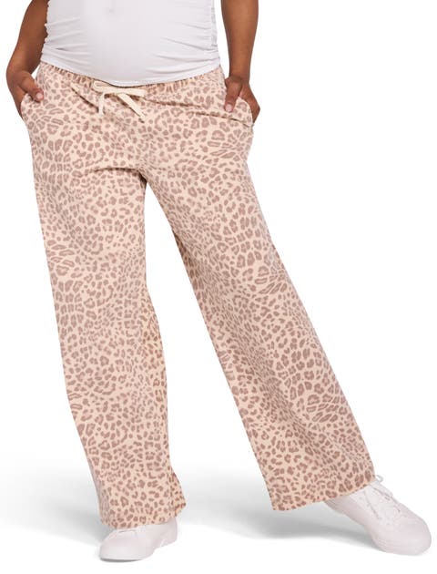 Under the Belly Tie Waist Denim Wide Leg Pant