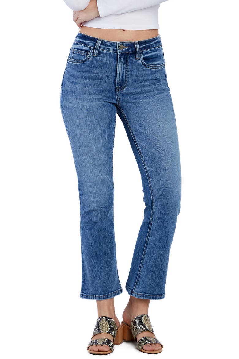 High Waist Ankle Flare Jeans, Main, color, CALI DREAMING BLUE