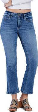 HINT OF BLU High Waist Ankle Flare Jeans