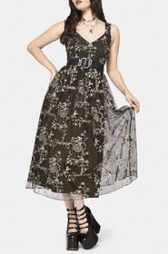 Disturbia Stellar Vine Embroidery Midaxi Dress