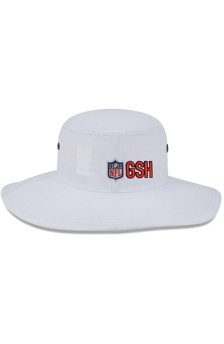 New Era Men's New Era White Chicago Bears 2023 NFL Training Camp Secondary Logo Panama Bucket Hat, Alternate, color, 