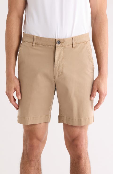 Garment Dyed Flat Front Shorts
