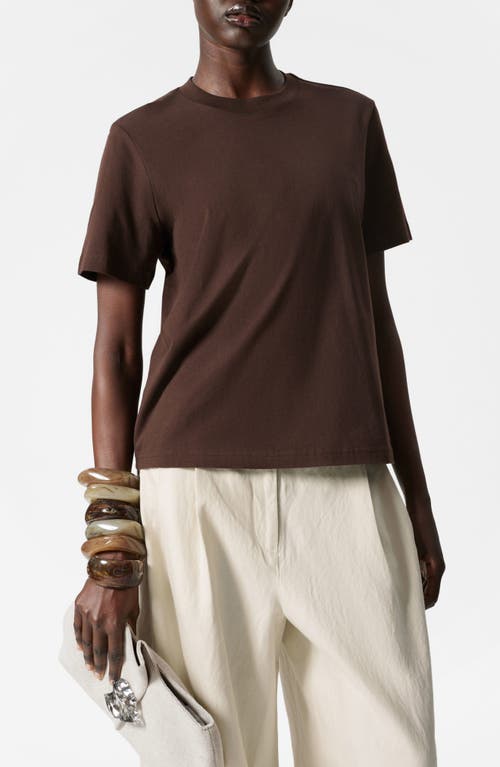 & Other Stories Crewneck T-shirt In Brown