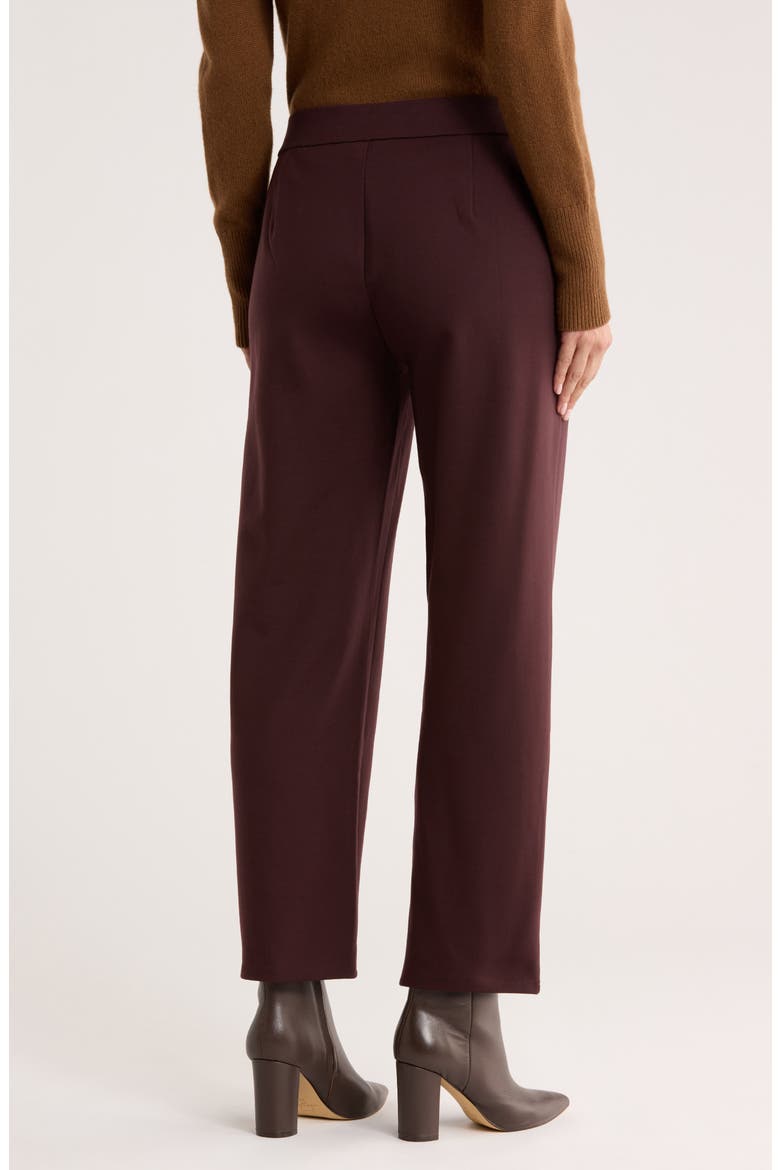 Double Knit Lantern Ankle Pants, Alternate, color, CASSIS