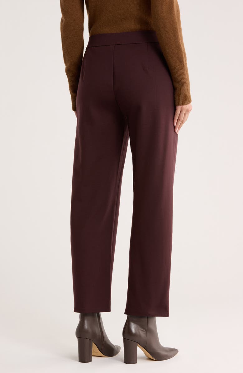 Eileen Fisher Double Knit Lantern Ankle Pants, Alternate, color, Cassis