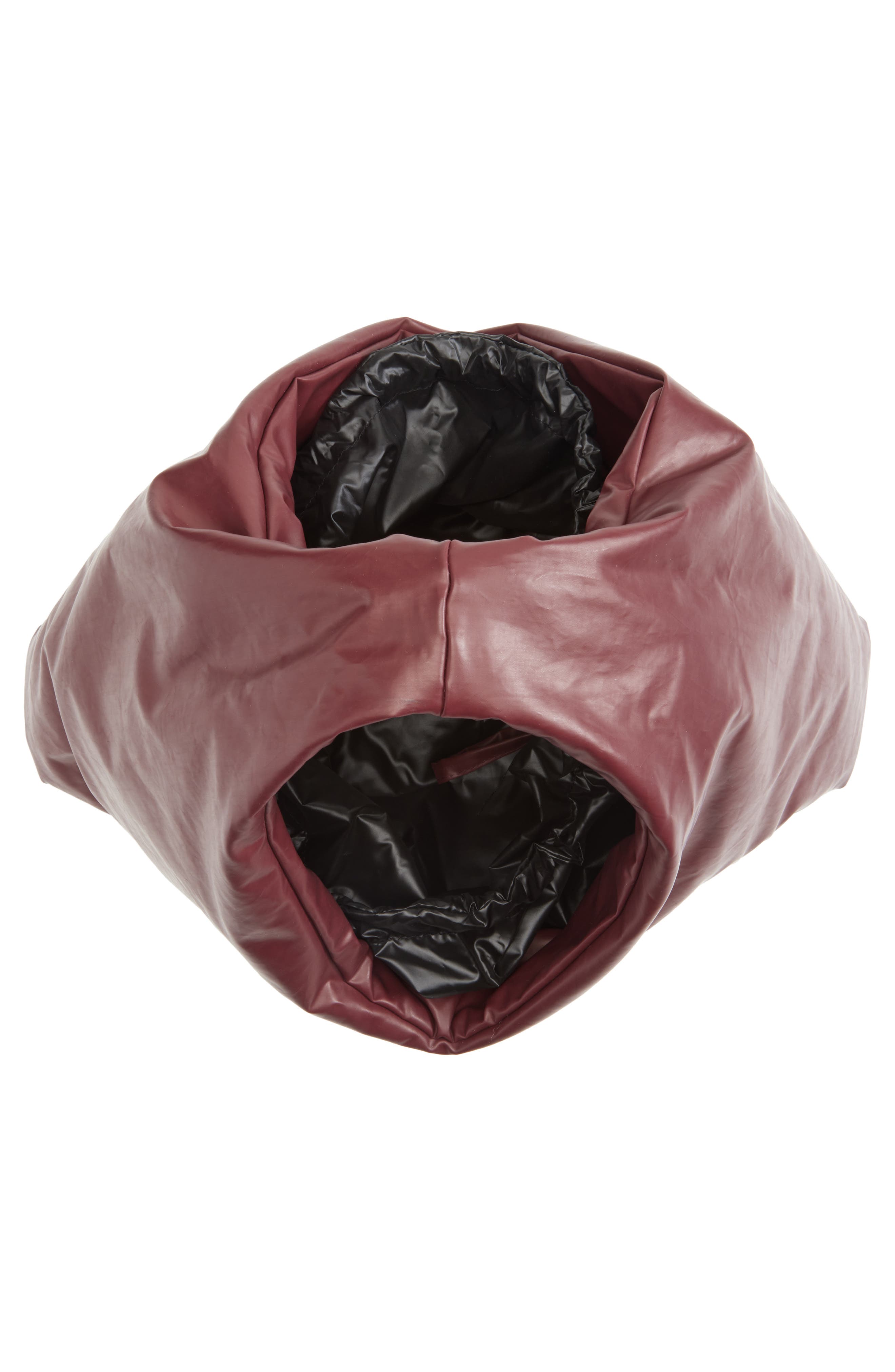 KASSL Anchor Small Oiled Canvas Top Handle Bag, Alternate, color, Oil Bordeaux