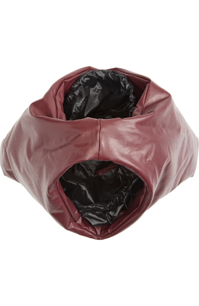 KASSL Anchor Small Oiled Canvas Top Handle Bag, Alternate, color, Oil Bordeaux