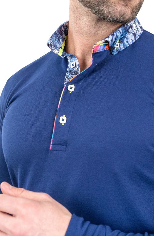 Maceoo Men's Newton Crypt Polo Shirt In Blue
