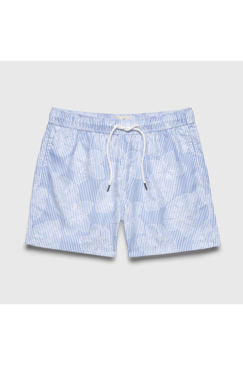 Jimmy 5" Stripe Floral Volley, Main, color, blue