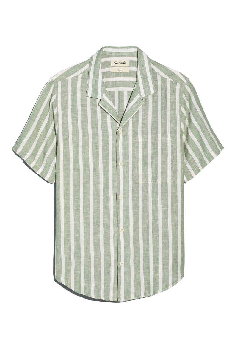 Men's Easy Linen Short Sleeve Shirt, Alternate, color, DRIED ALOE