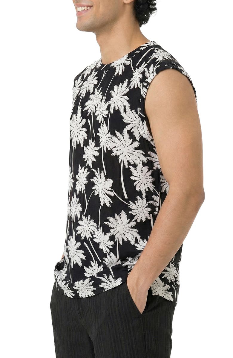 AREA STARS Eden Top, Alternate, color, Black White Palm