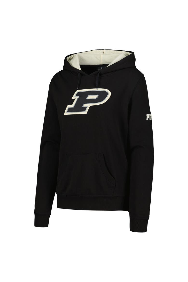 Women's Black Purdue Boilermakers Team Big Logo Pullover Hoodie, Alternate, color, Black