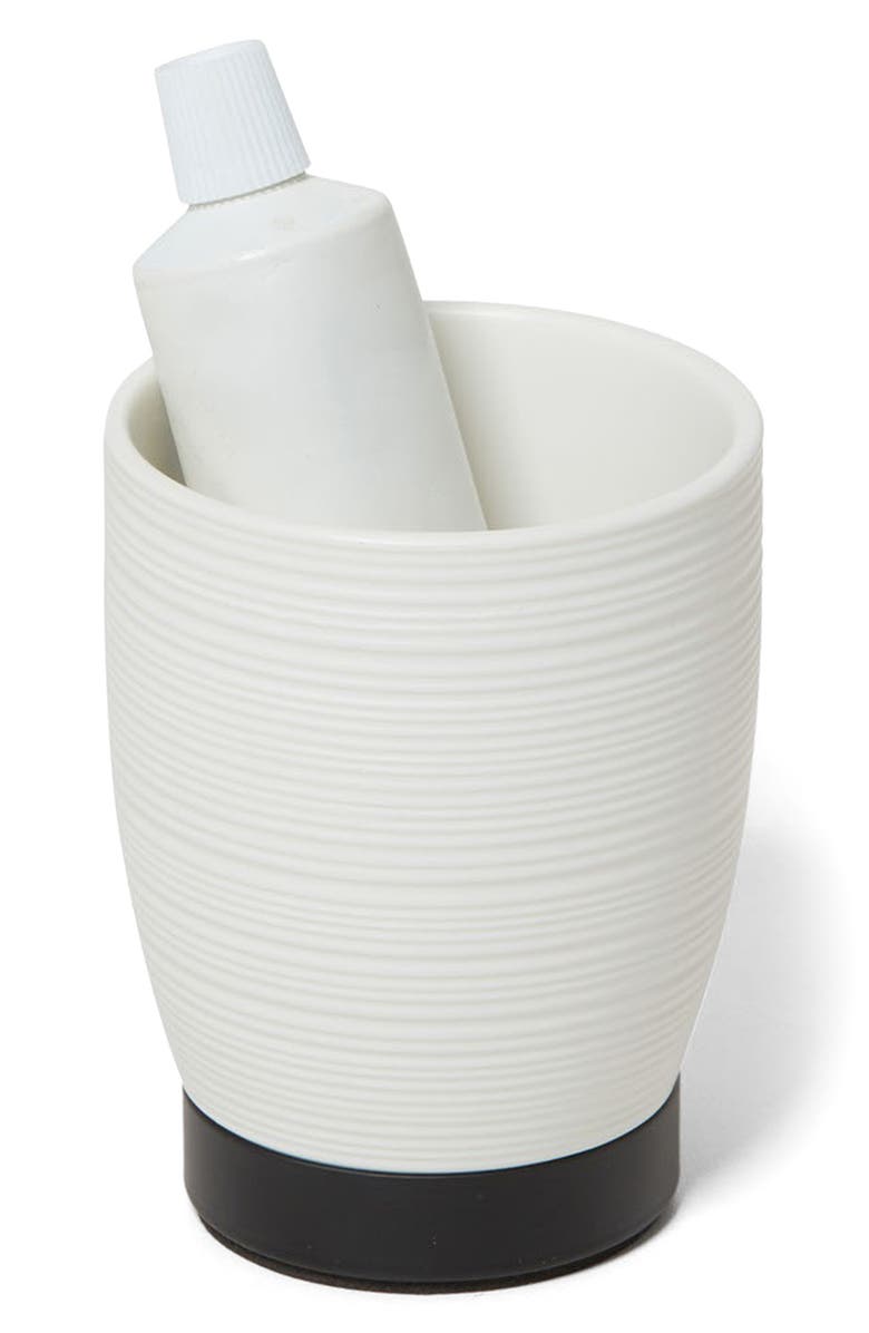 ROSELLI TRADING COMPANY Dubai Toothbrush Tumbler, Alternate, color, White