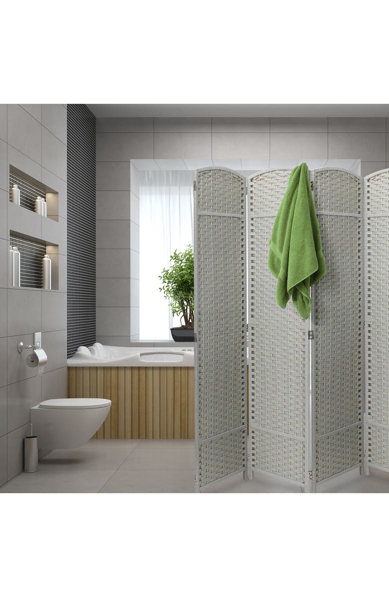 SORBUS Room Divider Privacy Screen, Alternate, color, Beige