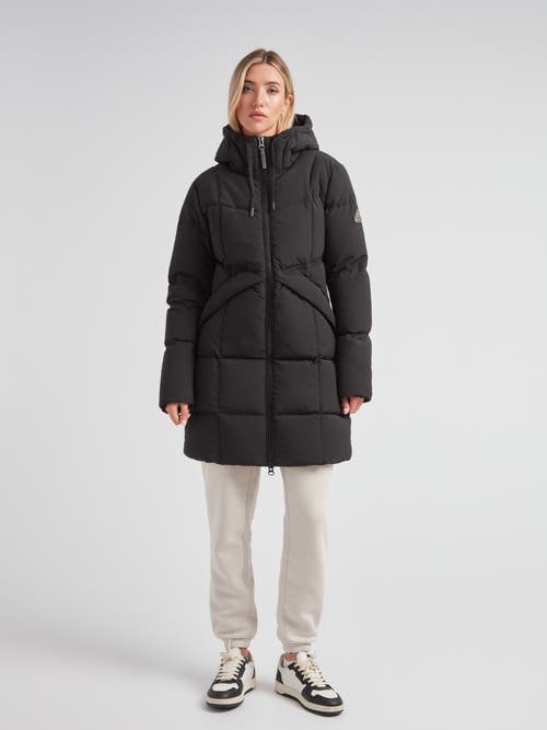 Jack1t Long Sleeve Star Down Coat In Black