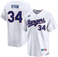 Nike Men's Nike Nolan Ryan White Texas Rangers Throwback Cooperstown Collection Limited Jersey