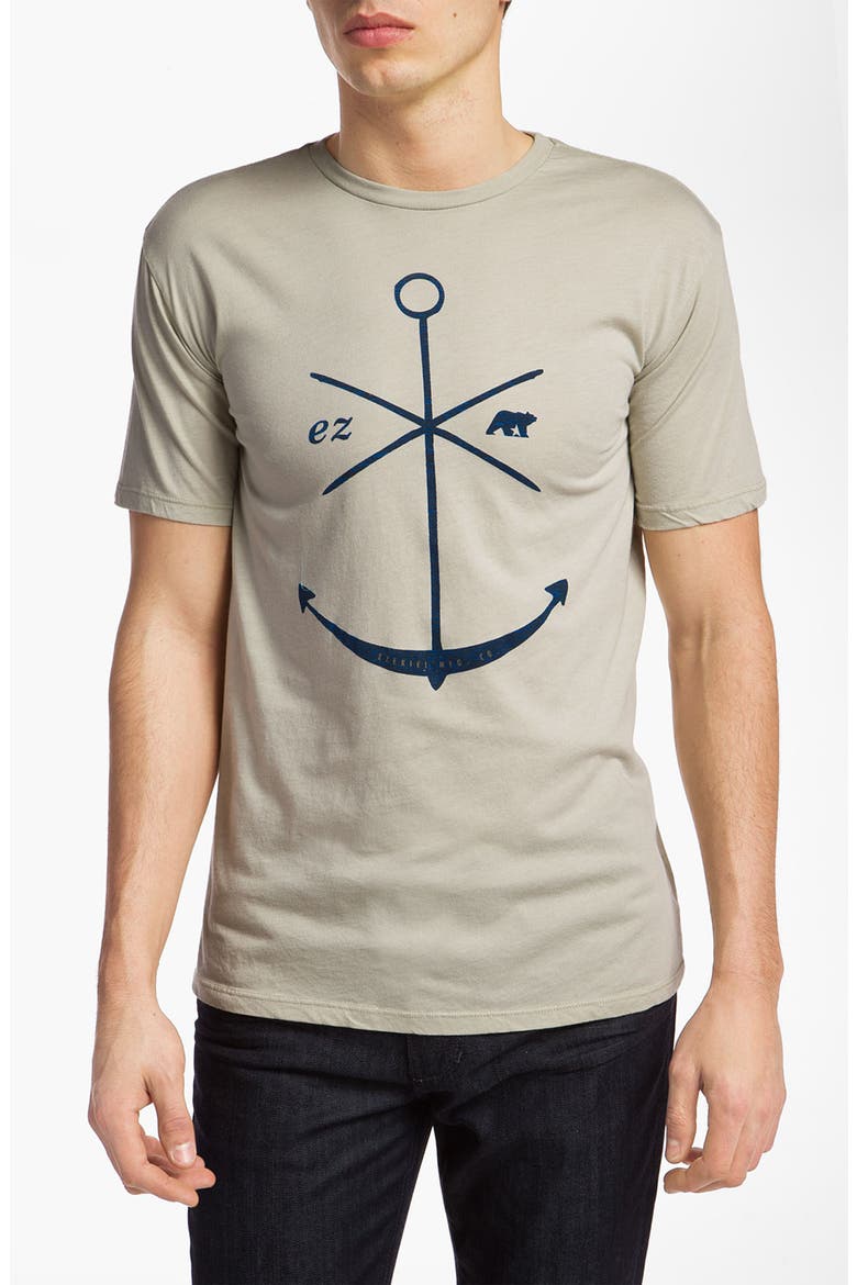 'Adrift' T-Shirt, Main, color, HEATHER BONE