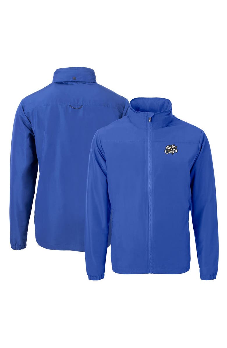 Cutter & Buck Men's Cutter & Buck Blue Omaha Storm Chasers Charter Eco Recycled Full-Zip Jacket, Main, color, 