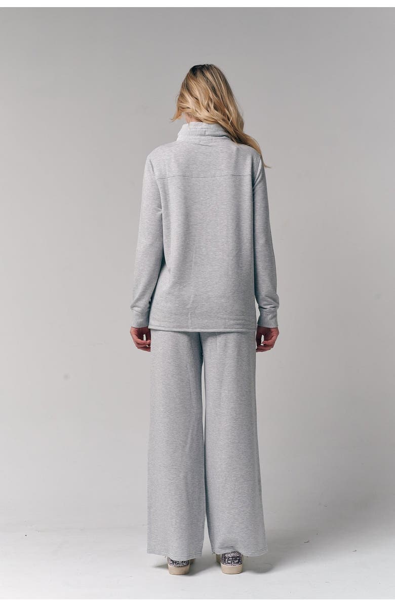 Le Fafo Wide Leg Pants, Alternate, color, Heather Gray