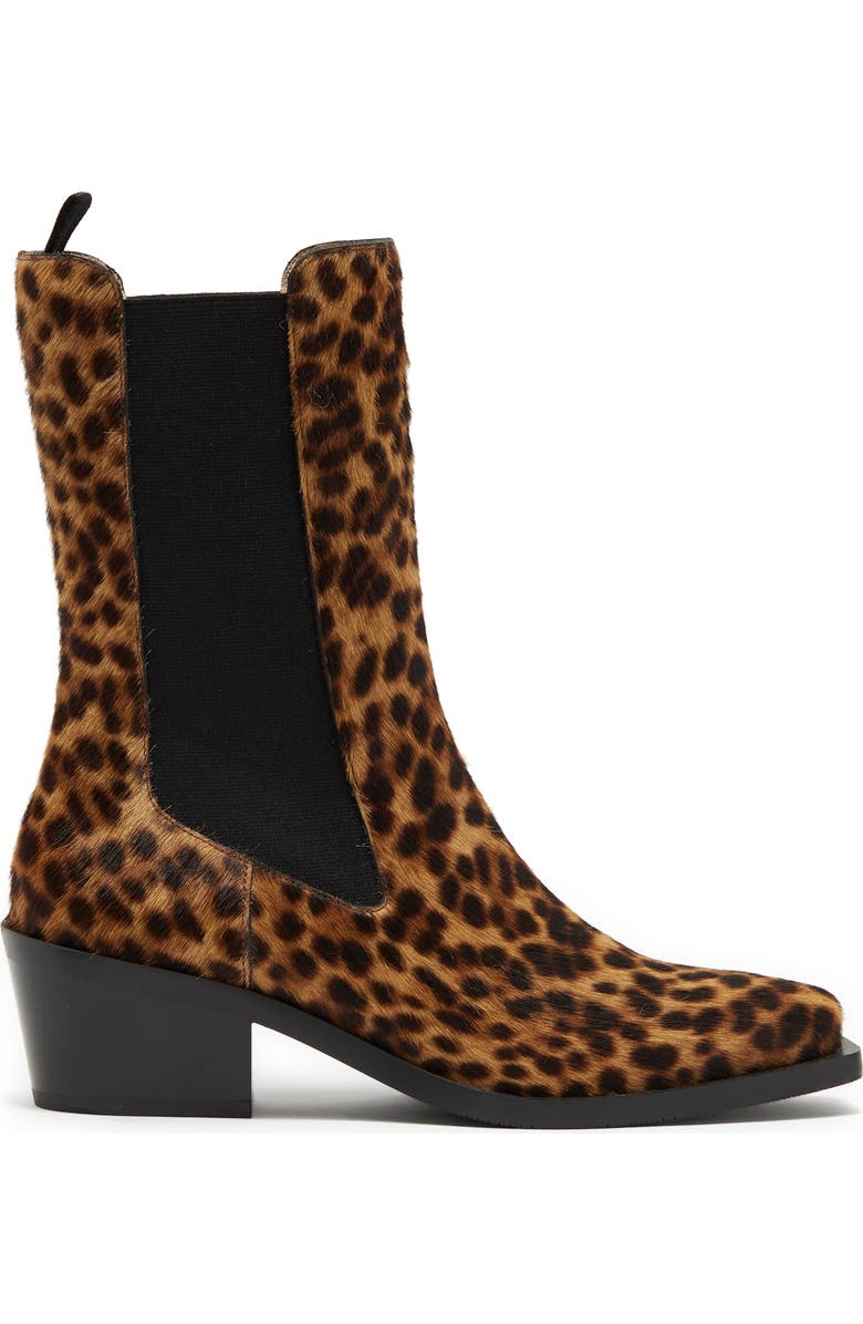 Stuart Weitzman Miley Leopard Print Genuine Calf Hair Boot, Alternate, color,