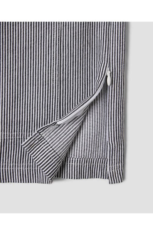 Stan Ray Pinstripe Cotton Utility T-shirt In Aged Hickory Stripe