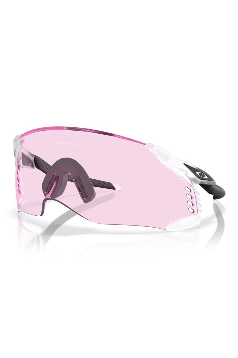 Velo Kato 52mm Rectangle Shield Sunglasses, Alternate, color, MATTE CLEAR / PRIZM LOW LIGHT