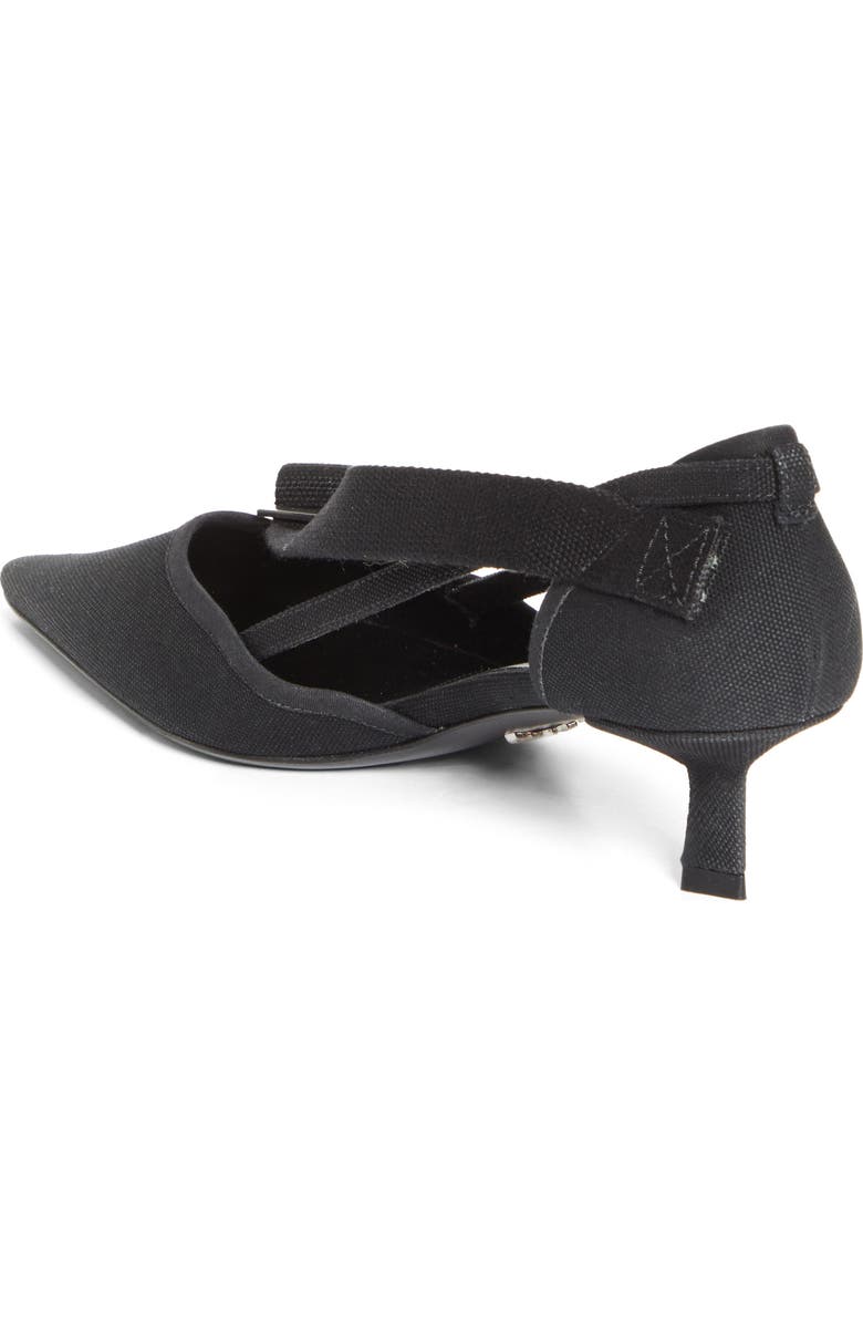 Prada Kitten Heel Pointed Toe Pump, Alternate, color, Nero
