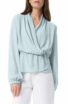 DO by Dee Ocleppo Margot Faux Wrap Peplum Top