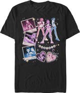 KPop Demon Hunters Men's KPop Demon Hunters Huntrix Cute Instant Film Portrait Graphic T-Shirt