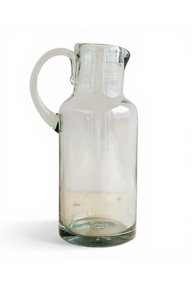 Blown Glass Jug, Main, color, Clear