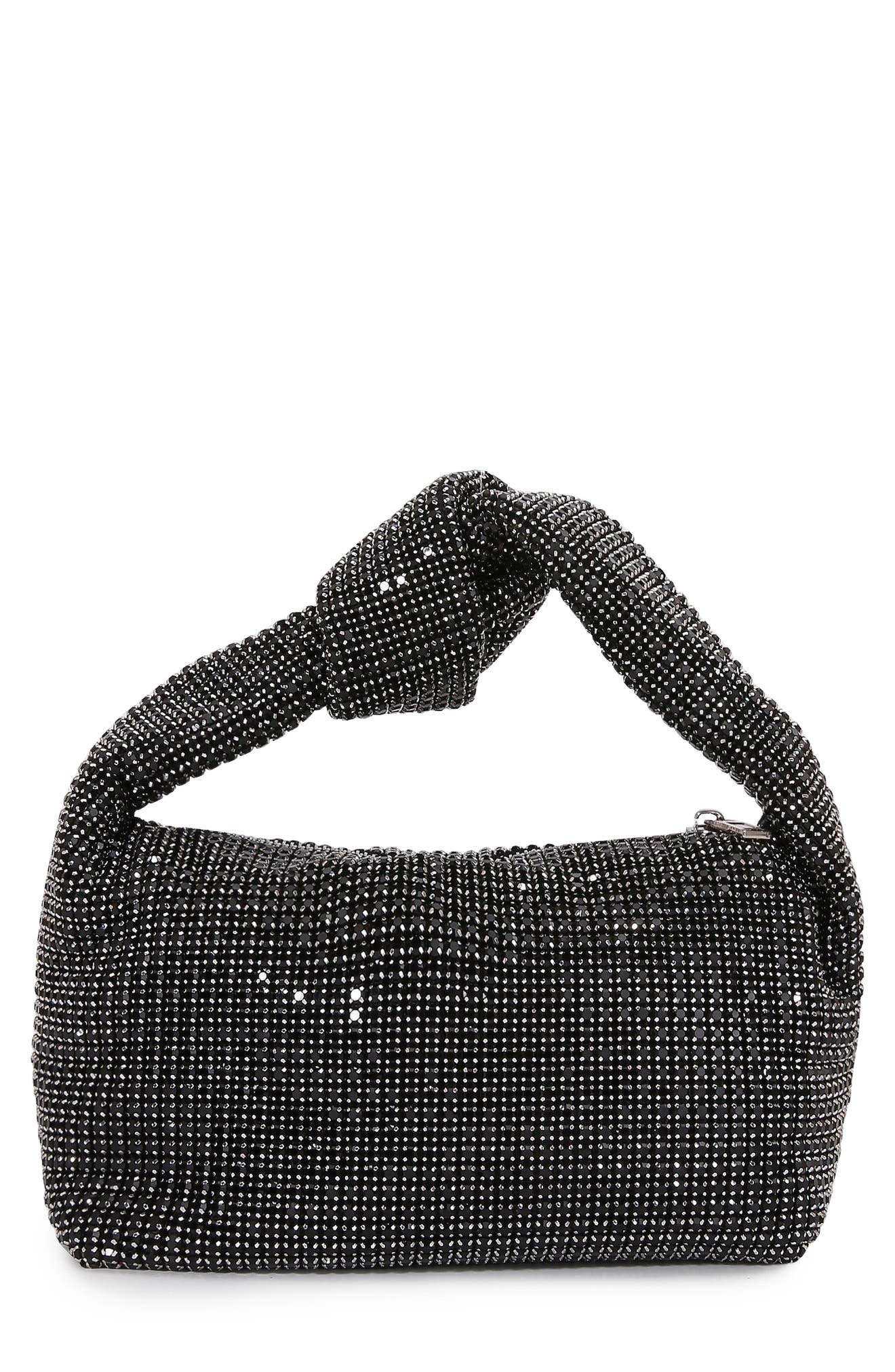 BERNESS Knotted Handle Rhinestone Bag
