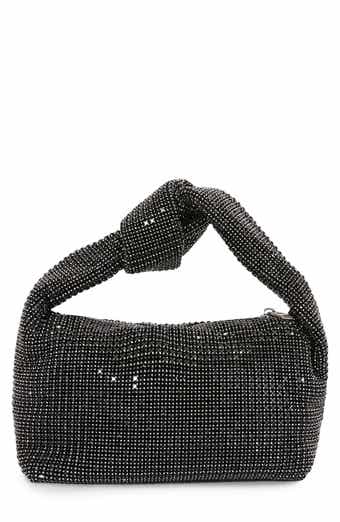 BERNESS Knotted Handle Rhinestone Bag