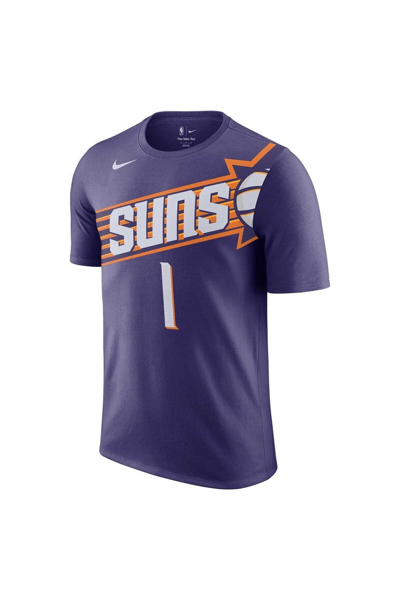 Men's Nike Devin Booker Purple Phoenix Suns Icon 2022/23 Name & Number T-Shirt, Alternate, color, Purple