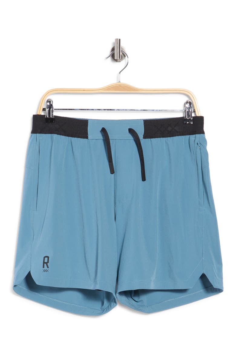 Base Training Performance Shorts, Main, color, BLUE STONE