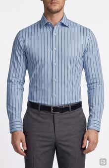 Striped Cotton Dress Shirt