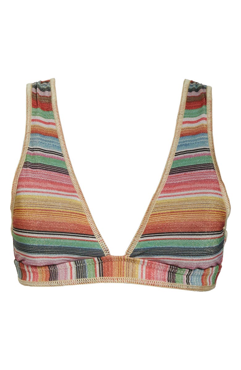 Becca West Village Triangle Bikini Top, Alternate, color, 
