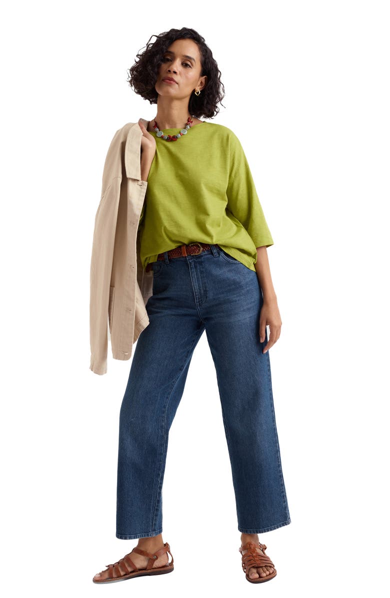 Seasalt Cornwall Tremayne Quay Organic Cotton Top, Alternate, color, Avocado