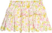 BISBY Kids' Floral Tiered Skort