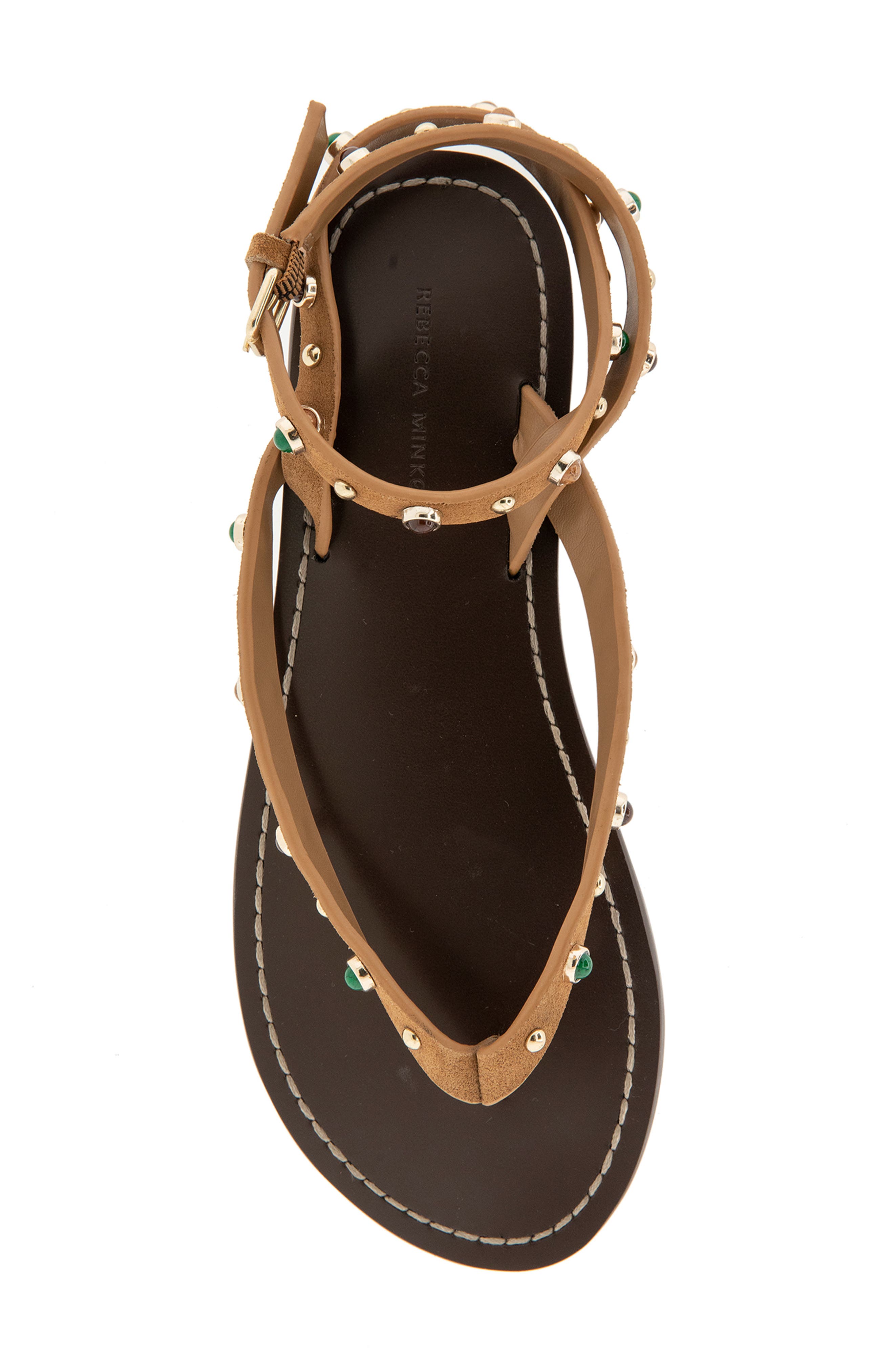 Rebecca Minkoff Jamie Ankle Strap Sandal, Alternate, color, Walnut