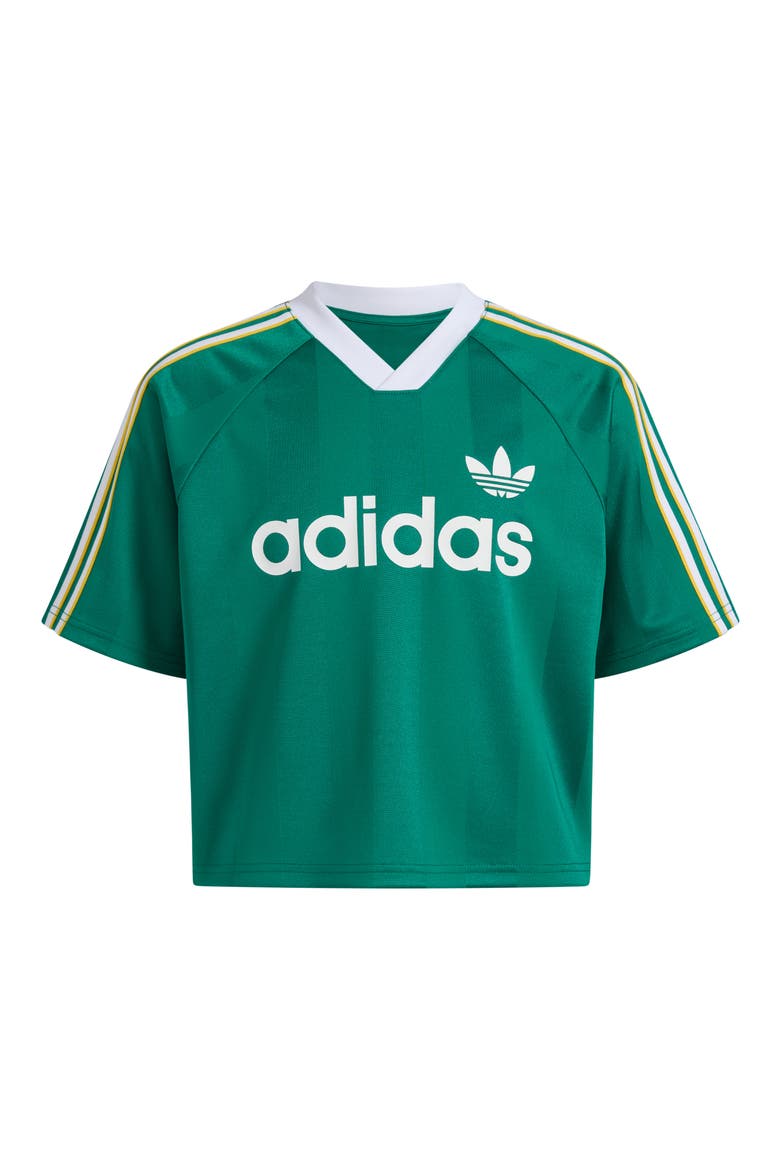 Kids' Archive Recycled Polyester Crop Jersey, Alternate, color, GREEN