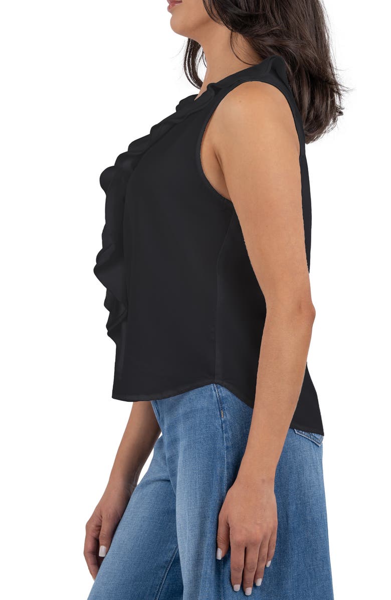 KUT from the Kloth Genessa Ruffle Front Sleeveless Top, Alternate, color, 
